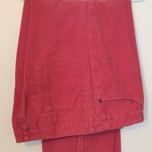 Talbots dark rose corduroy jeans 18